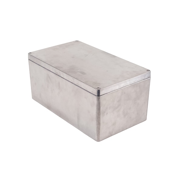 Hammond Screws Electrical Enclosures, 15-3/4 in H, 7.09 in D, 9.06 in W, 4X/6, Aluminum 1590Z250 - main